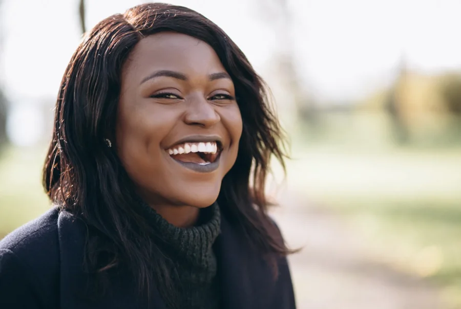 african american woman smiling portrait