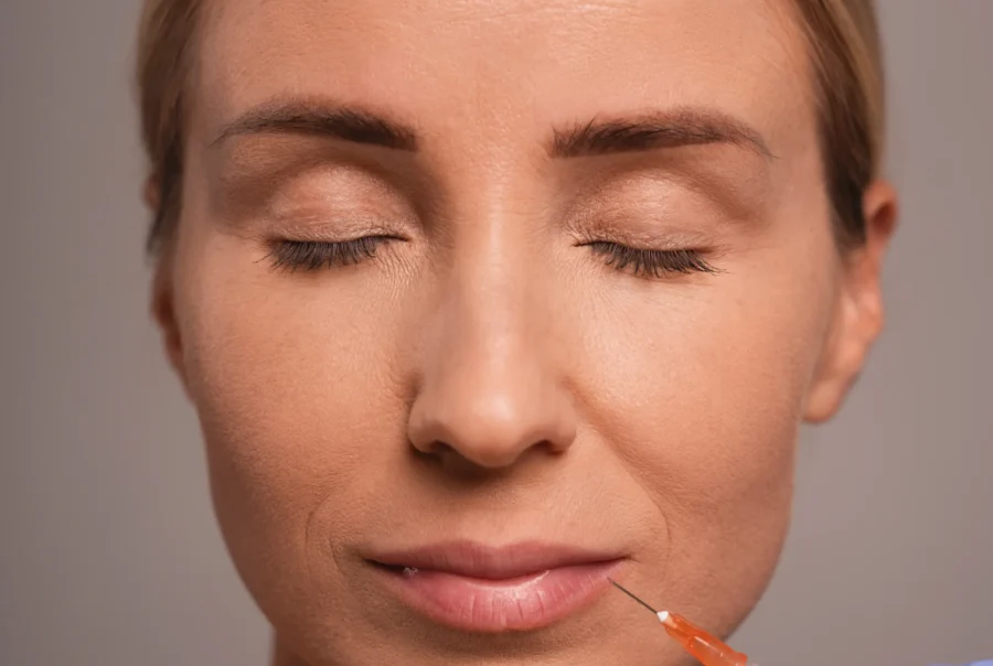 woman preparing cosmetic surgery